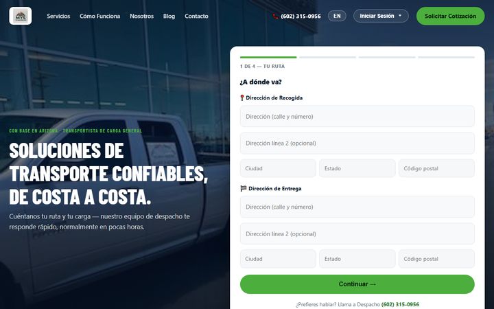 MYS Transportation website